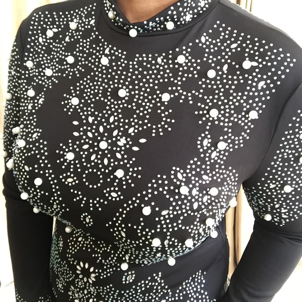 Pearl & Embellished Body Suit 2X - Picture 13 of 16